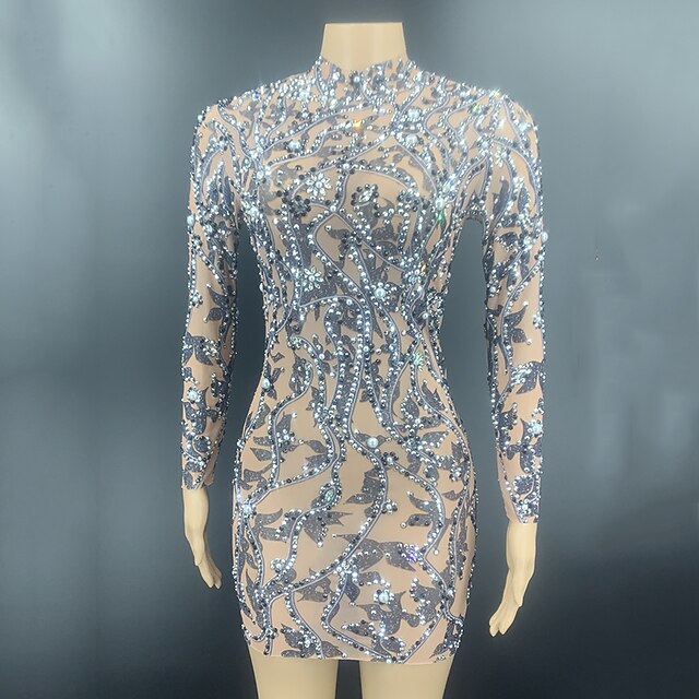 Dance Costumes Exotic Dancewear Dress Crystals / Rhinestones Women's