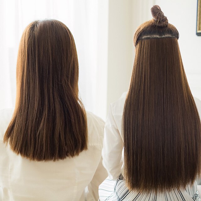 14 inch real hair clip in extensions