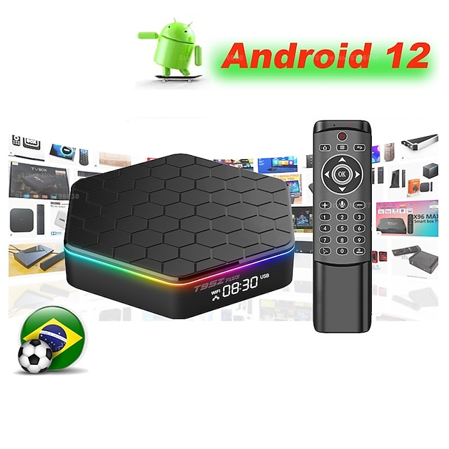  Android 12.0 TV Box Android TV Box 4GB RAM 64GB ROM with H618 Quad-core Cortex-A53 CPU Smart TV Box Support WiFi 6 Dual-Band/ Ethernet/ BT5.0/ HDR10+/ 3D/ H.265/ 6K Ultra HD Android Boxes