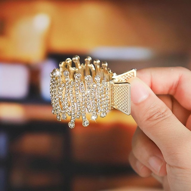 Women's Hair Clip For Daily Classic Crystal Alloy Crown Rhinestone