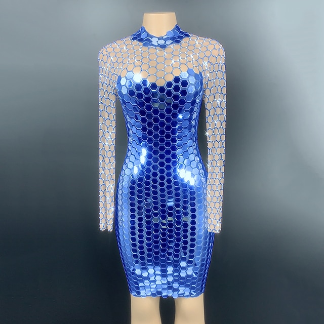 Dance Costumes Exotic Dancewear Dress Crystals / Rhinestones Paillette ...