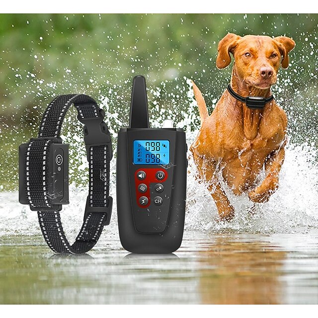 No Shock Dog Training Collar 3300ft Range Beep Vibrating Pet Trainer IPX7 Waterproof
