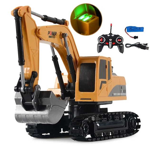  1/24 rc camion jucării aliaj rc excavator metal 2.4g telecomandă model buldozer mașină de inginerie jucărie pentru băieți cadou festival pentru copii