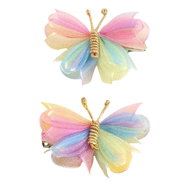  Kinder Mädchen Süß Täglich Farbblock Polyester Haarzubehör Purpur / Rosa / Gelb Einheitsgröße