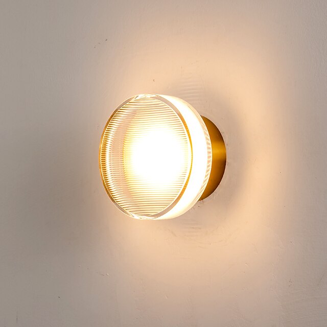  Modern Bedroom Bedside Staircase Corridor TV Background Wall Light Designer Model Room Round Night Light