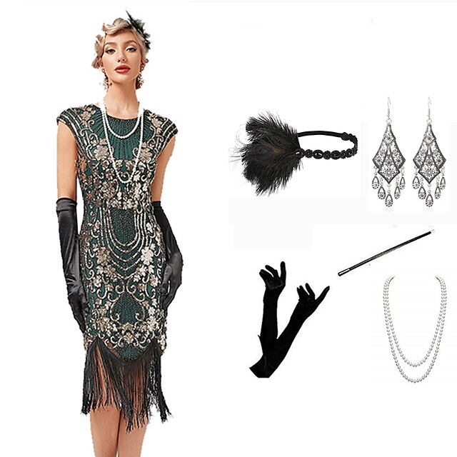 Roaring 20s 1920s Cocktail Dress Vintage Flapper Dress Prom Dress The ...