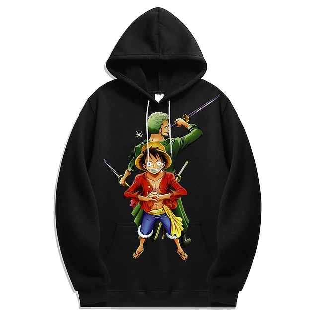  One Piece Film: Red Trafalgar Law Hoodie Cartoon Manga Anime Front Pocket Graphic Hoodie For Couple's Men's Women's Adults' Hot Stamping