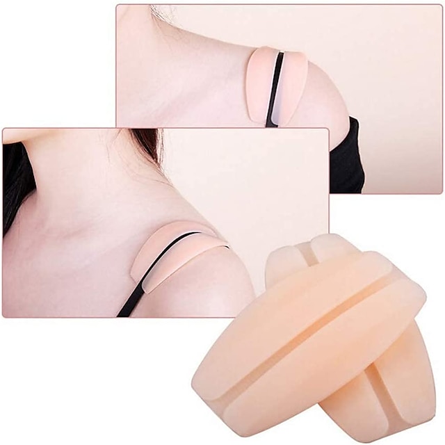  Women Silicone Bra Strap Decompression anti-Slip Shoulder Pads Underwear Shoulder Pads Accessories