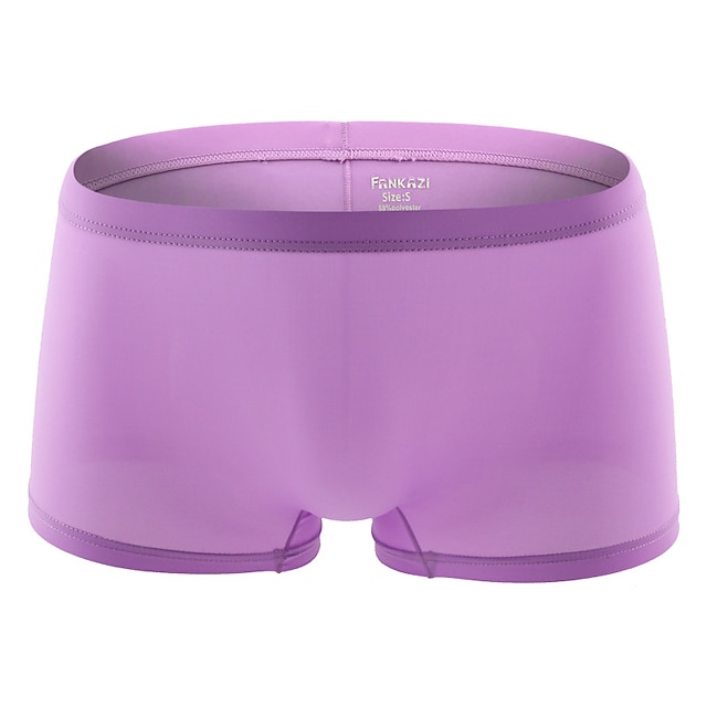  Voor heren 1 pak Ondergoed Basic slipje Boxer Slip Nylon Antibacterieel Waterdicht Heldere kleur Medium Taille Zwart Wit