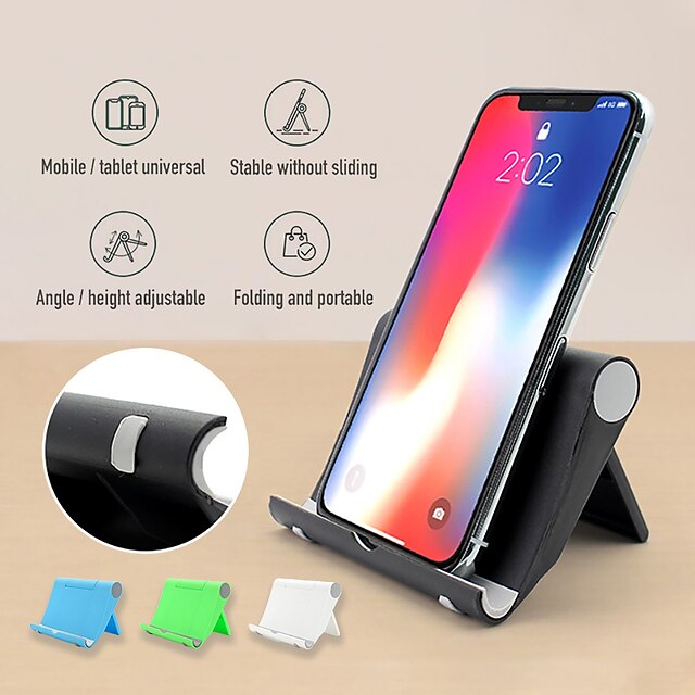  Phone Holder Stand Mount Bed / Desk Universal / Mobile Phone / Tablet Mount Stand Holder Adjustable Stand Universal / Mobile Phone / Tablet Stand Plastic