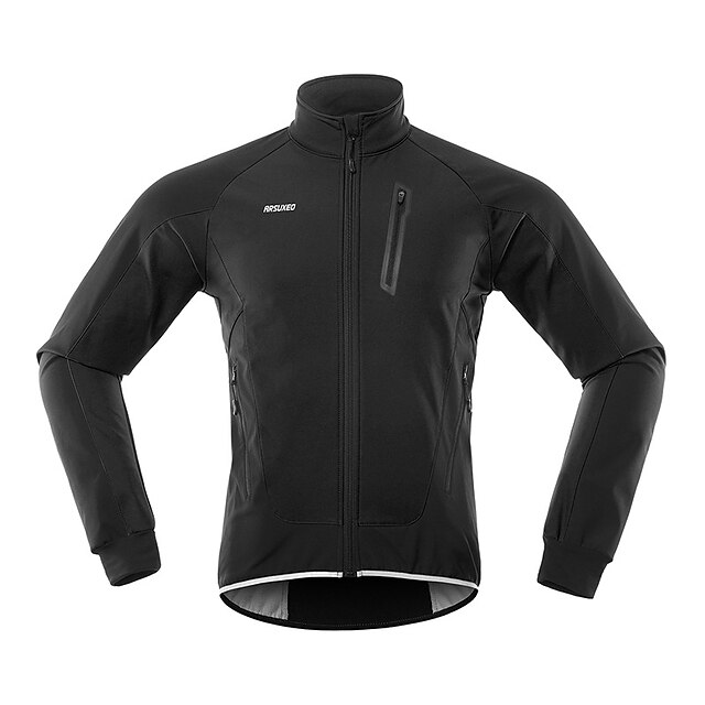 Arsuxeo Men's Cycling Jacket Fleece Jacket Winter Thermal Warm