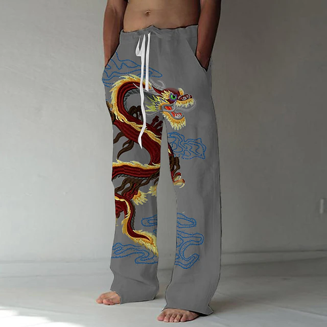 CLOAKA Joggingbroek voor heren, katoen, modieus, elastisch, trekkoord CLOAKA Joggingbroek voor heren, katoen, modieus, elastisch, trekkoord
