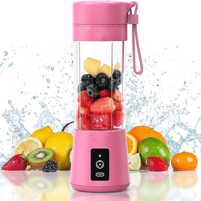  przenośny blenderosobisty blender z akumulatorem USB mini mikser do soków owocowychosobisty rozmiar blender do koktajli i koktajli mini sokowirówka kubek podróżny 380mlfruit juicemilk