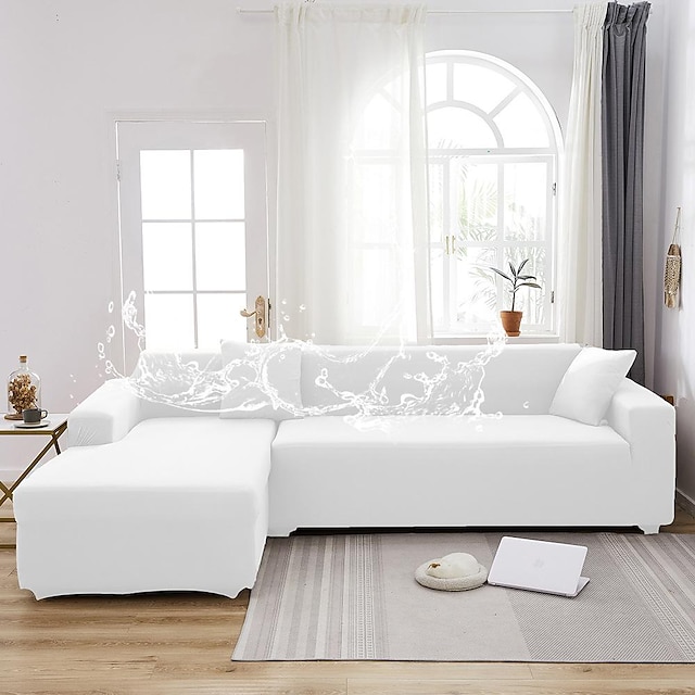  vattentätt sofföverdrag stretch överdrag mjukt slitstarkt vinröd sofföverdrag 1 st spandex tyg tvättbart möbelskydd passar fåtölj sits/loveseat/soffa/xl soffa/l form soffa