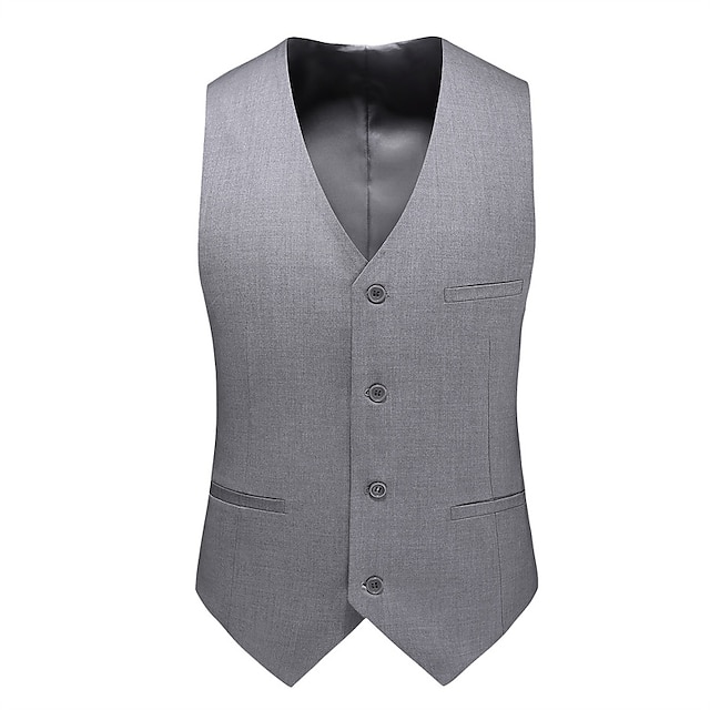 Men's Vest Waistcoat Formal Wedding Work Business Business Formal Style ...