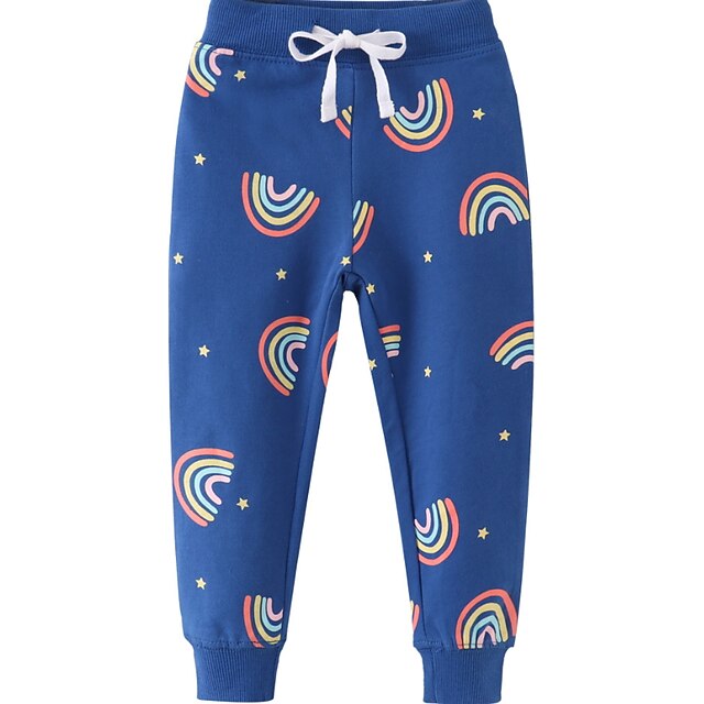 Kids Boys Pants Rainbow Active Daily Cotton 26 Years Winter Blue 2024