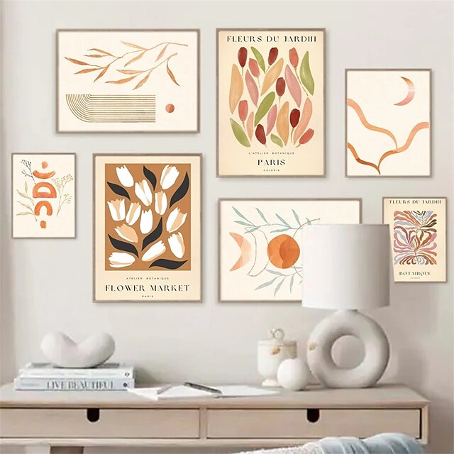 1 Panel Boho Abstract Prints Modern Wall Art Wall Hanging Gift Home