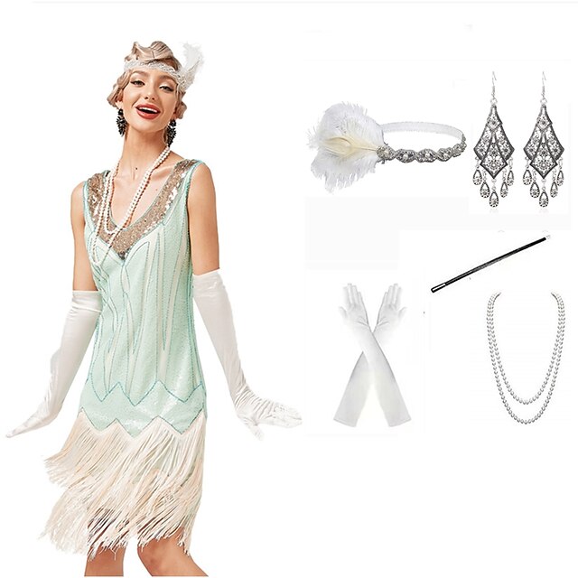 Roaring 20s Vintage Inspired The Great Gatsby Flapper Dress Dress