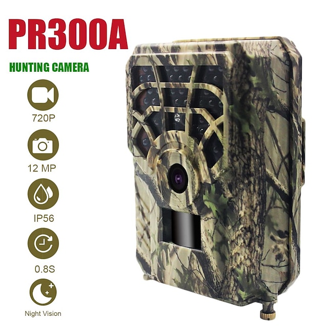  PR300 Hunting Trail Camera 0.8s Trigger Time 120 Degrees Photo Traps Night Vision Wildlife Scouting Camera Photo Traps Track