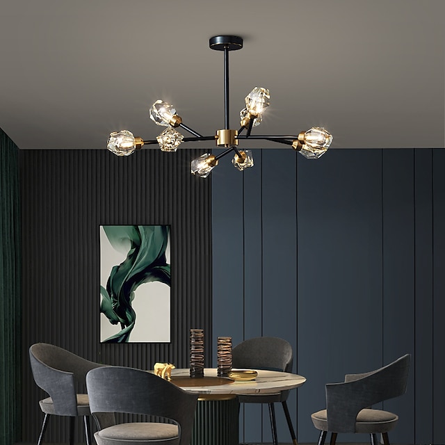  72 cm-es függőlámpás kivitelű csillár réz sárgaréz modern