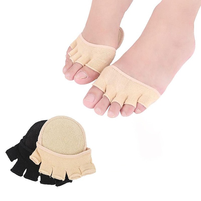  Women's Cotton Forefoot Pad Anti-Wear Sweat-Wicking Nonslip Office / Career / Casual / Daily Black / Beige 1 Pair All Seasons