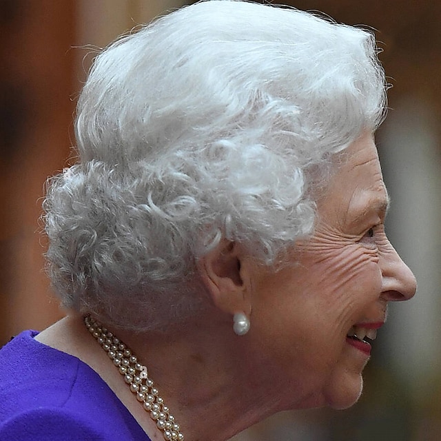  Queen Elizabeth II begleitet King Cosplay Party Perücken