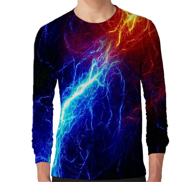 Boys 3D Graphic T shirt Long Sleeve 3D Print Fall Winter Active Sports Fashion Kids 3-12 Years Outdoor Daily Regular Fit 6