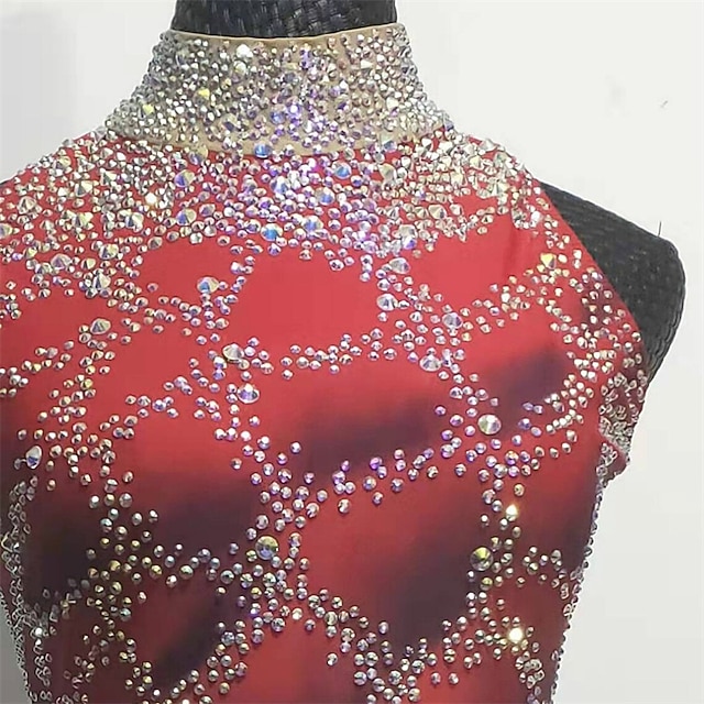 Tenue d'entrainement de patinage Rouge et noire - SPORTS DE GLACE France