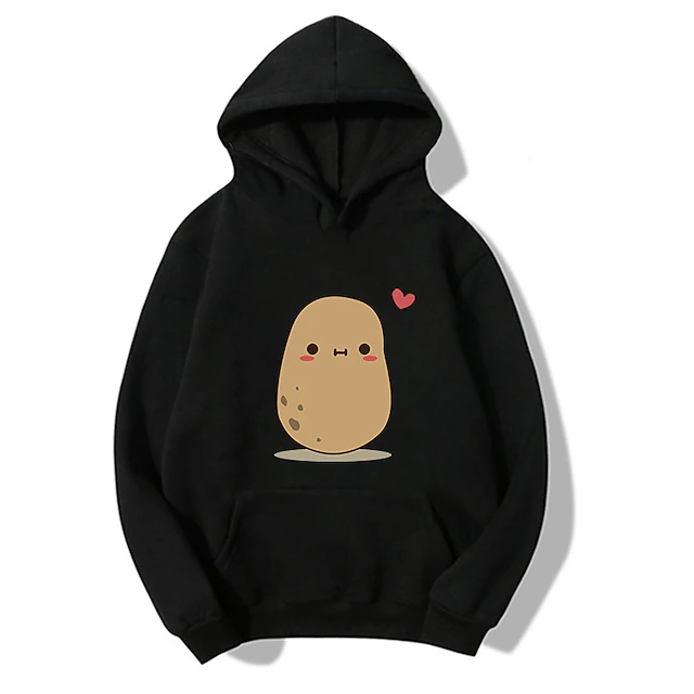 Boys 3D Potato Hoodie Long Sleeve 3D Print Fall Winter Fashion Cute Kids 3-13 Years Outdoor Daily Regular Fit 8