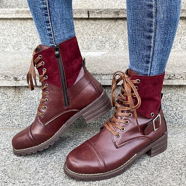 lace up boots plus size