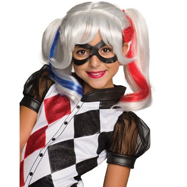Girls Harley Quinn Wig Cosplay Party Wigs Halloween Wig 2024 28.99
