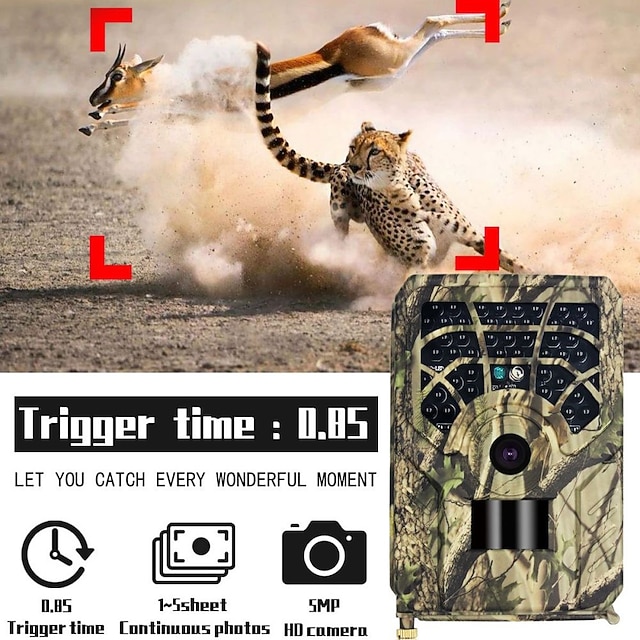 PR300 Hunting Trail Camera 0.8s Trigger Time 120 Degrees Photo Traps