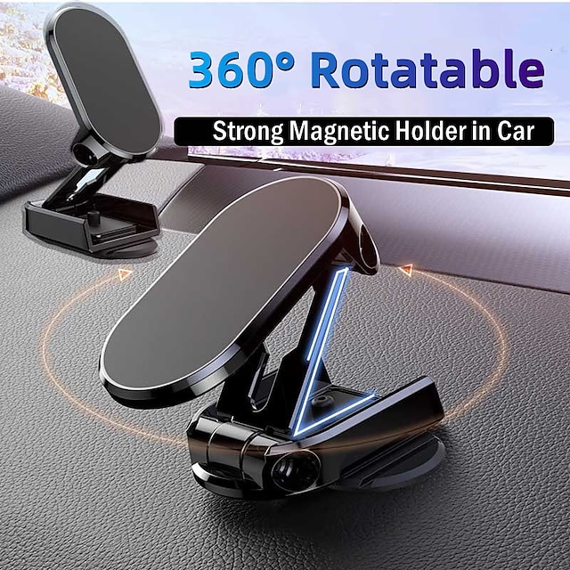  Phone Stand Dashboard Phone Holder Foldable Adjustable Lightweight Phone Holder for Car Dashboard Compatible with All Mobile Phone Phone Accessory