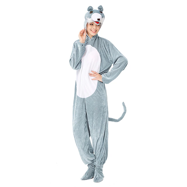 Adults' Character Onesie Costume Carnival Costume Wolf Onesie Pajamas Kigurumi Pajamas For Men and Women Carnival Cartoon 6