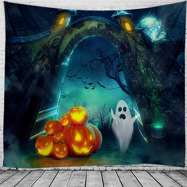 Halloween Party Wall Tapestry Art Decor Blanket Curtain Hanging Home