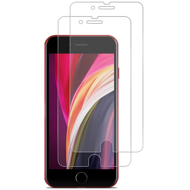  [2 Paczka] Telefon Folia ochronna Na Apple iPhone 14 Pro Max iPhone 13 Pro Max 12 Mini 11 X XR XS Max 8 7 Szkło hartowane Wysoka rozdzielczość (HD) Twardość 9H Bardzo cienkie Dodatek do telefonu