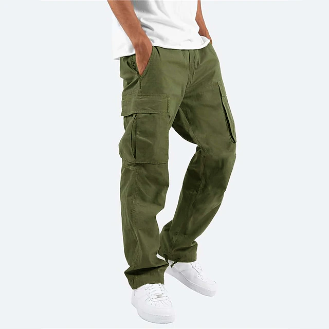 Men's Cargo Pants Cargo Trousers Trousers Drawstring Elastic Waist ...