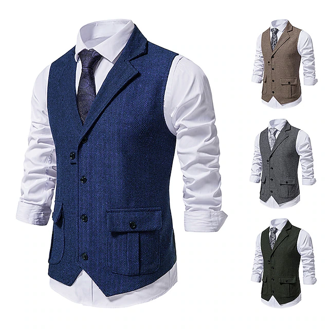 Vintage 1920s Vest Waistcoat The Great Gatsby Gentleman Groomsmen Men's ...