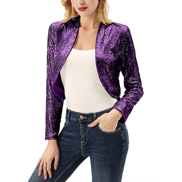  Women‘s Wrap Bolero Coats / Jackets Sparkle & Shine Long Sleeve Sequined Wedding Guest Wraps With Glitter For Wedding All Seasons