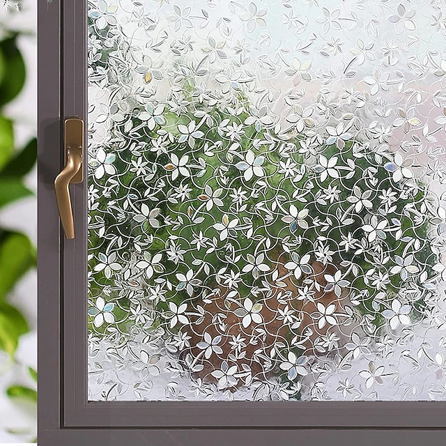  100x45cm pcv matowe przyleganie statyczne przezroczysta folia szklana okno prywatność naklejka foliowa dekoracja łazienki w domu/folia okienna/naklejka okienna/naklejka na drzwi naklejki ścienne do