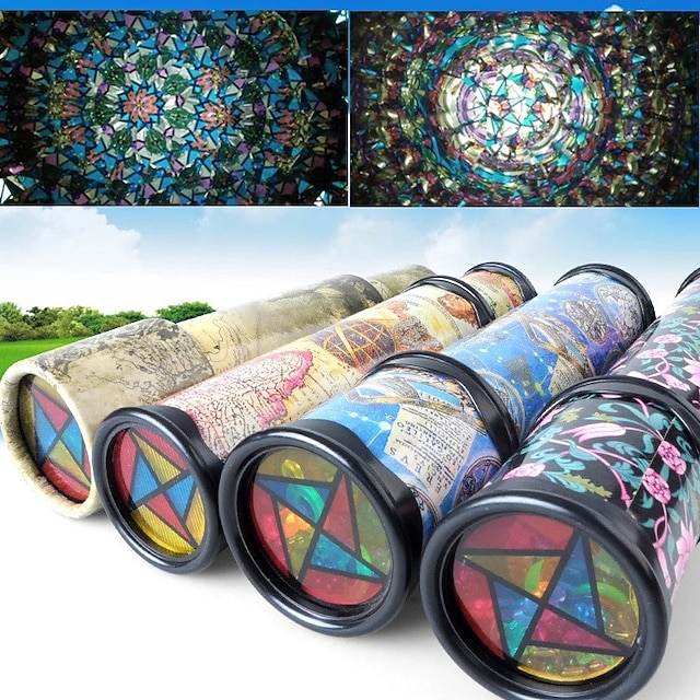  3 pcs New Scalable Rotation Kaleidoscope  Magic Changeful Adjustable Fancy Colored World Toys For Children Autism Kid Puzzle Toy