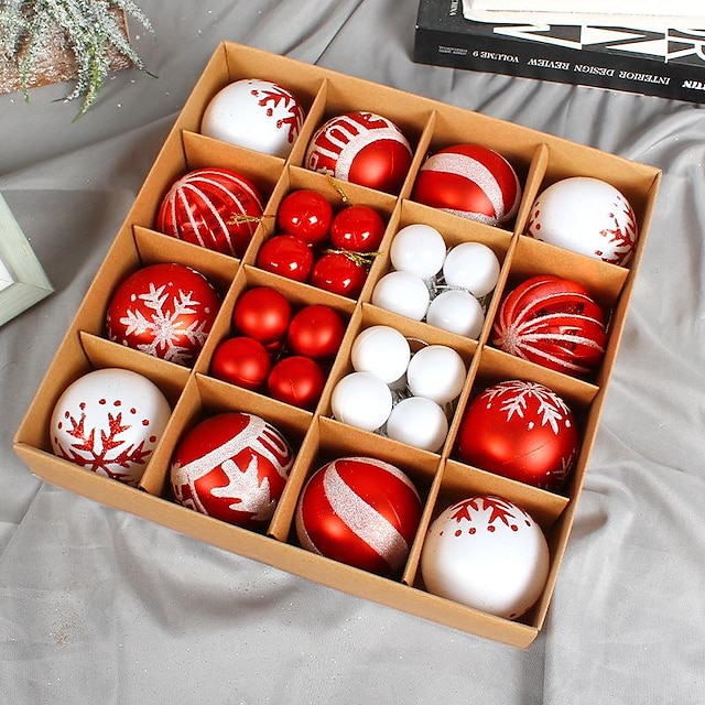 Christmas Baubles ball gift box set creative painted christmas ball