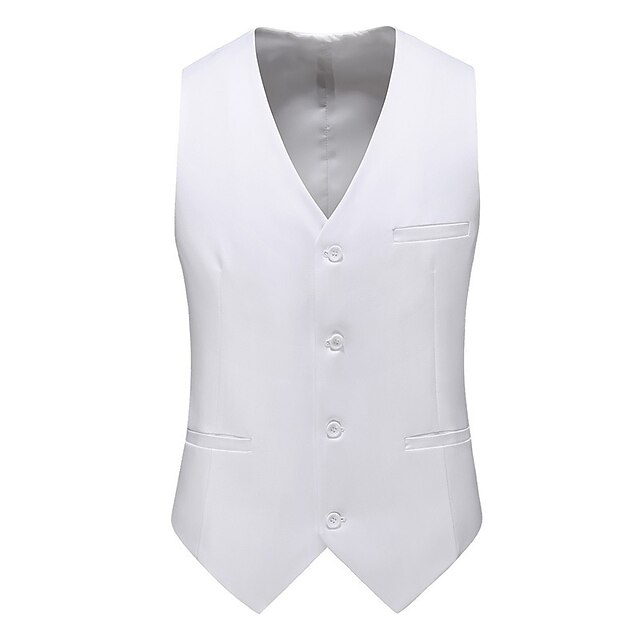 Men's Vest Waistcoat Formal Wedding Work Business Business Formal Style ...