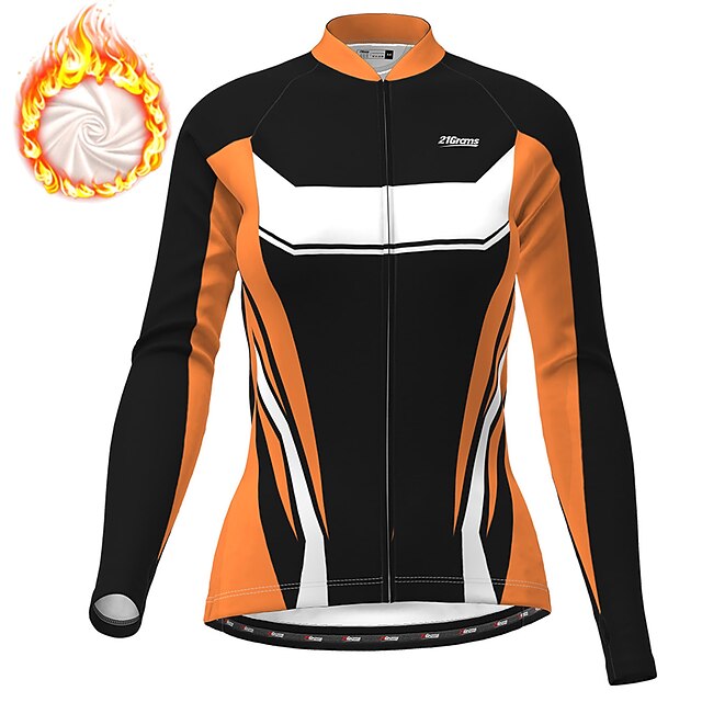 21Grams Women's Cycling Jacket Cycling Jersey Long Sleeve Winter Bike