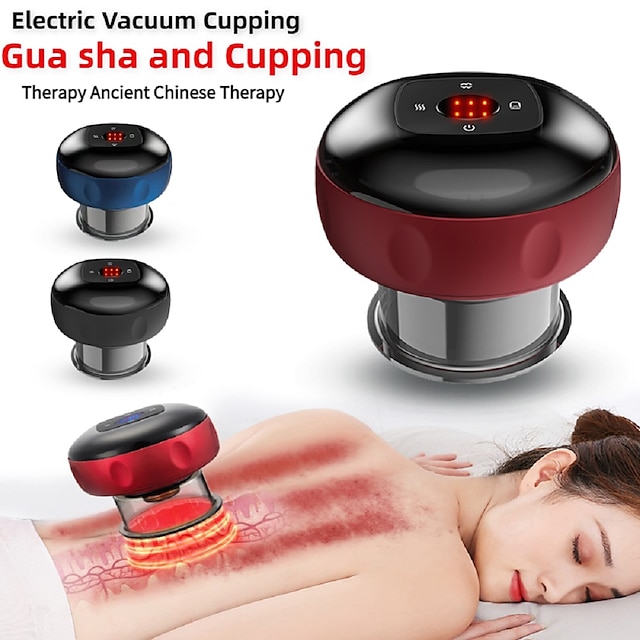  12 gir elektrisk vakuum cupping massasje kroppskopp anti-cellulitt behandling massasjeapparat for kropp elektrisk skraping skraping fettforbrenning slanking