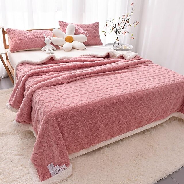 Sherpa Fleece Blanket Sage Green,Soft Cozy Plush Fluffy Flannel Thick