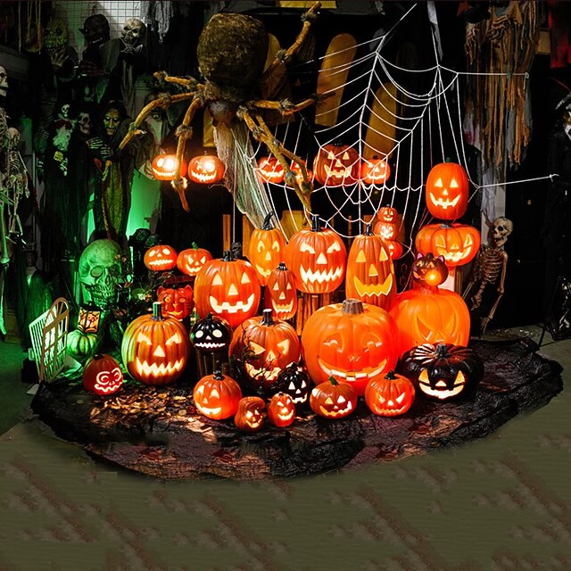 Halloween Pumpkin Decorations Outdoor Garden Decorations LED Lantern