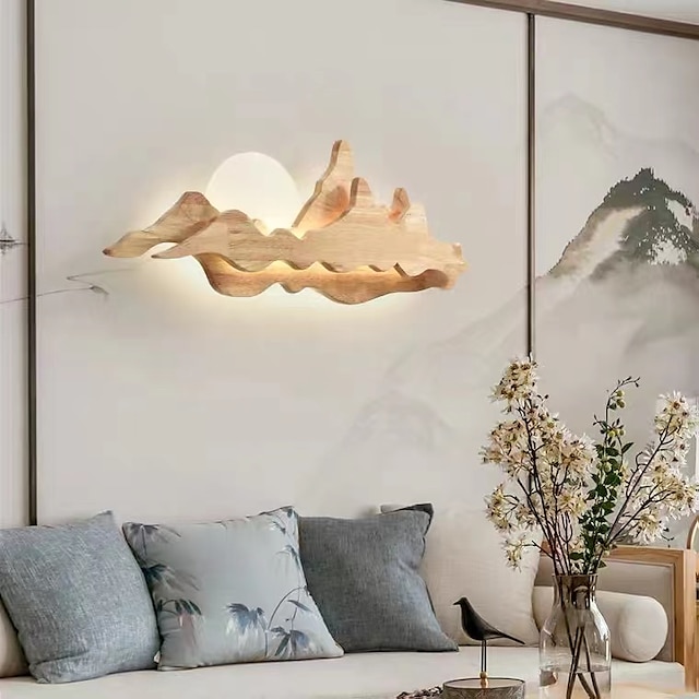  indoor moderne indoor wandlampen slaapkamer houten wandlamp 220-240v 20 w