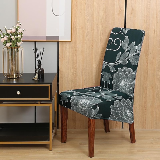 XL Dining Chair Covers, Stretch Chair Cover 1 Piece, Spandex High back Chair Protector Covers