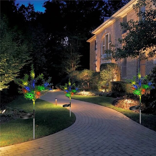 Outdoor Solar Power Christmas Tree Lights Waterproof Multi Color